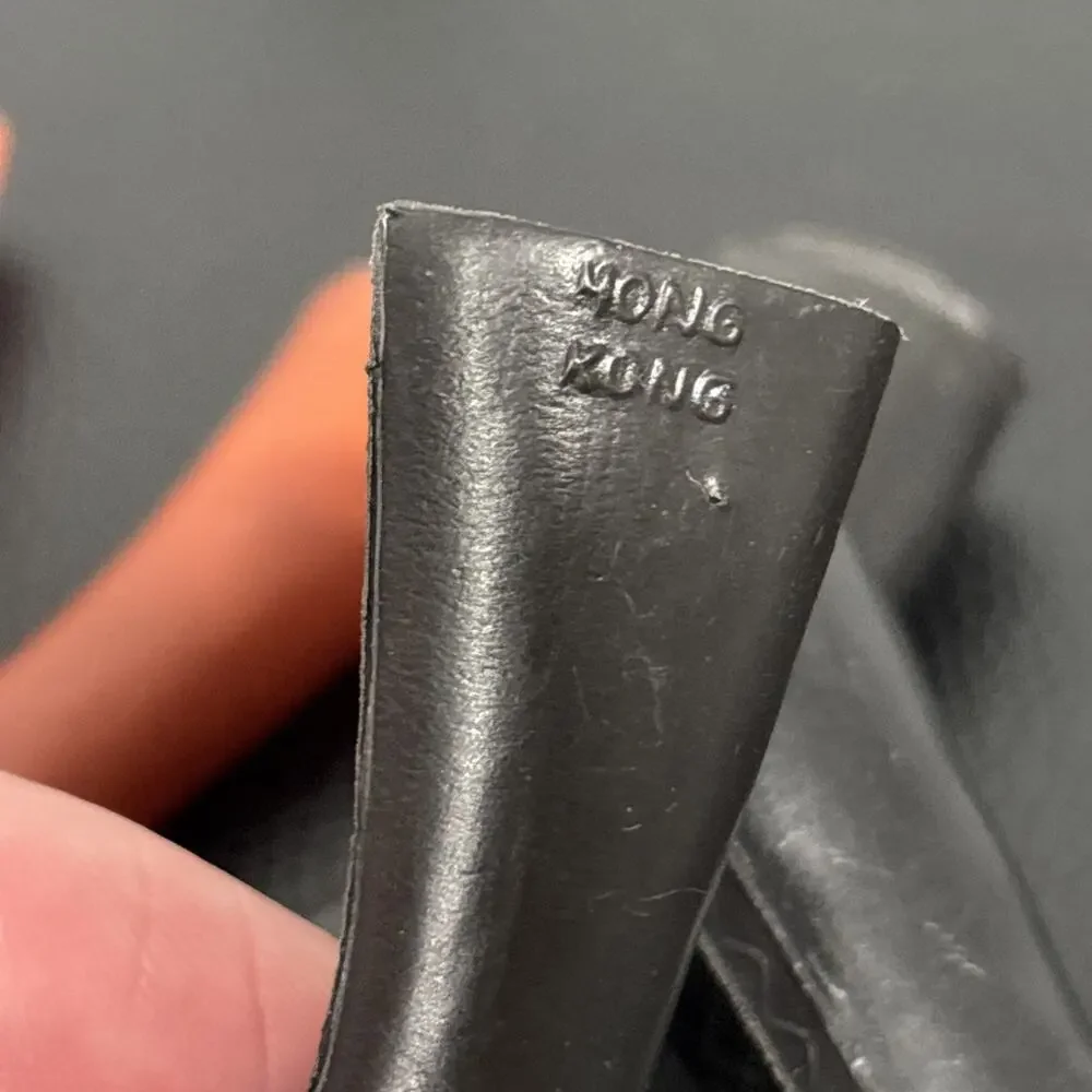 Vintage Barbie Boot Shoe Lot Made In Hong Kong Black Brown - Picture 6 of 6